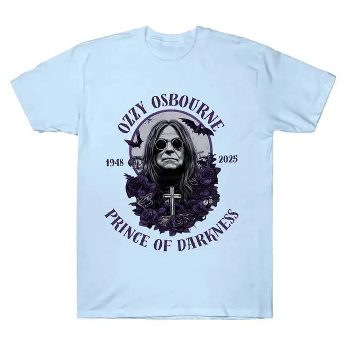 Rip Ozzy Osbourne T-Shirt en mémoire de 1948-2025 chemise