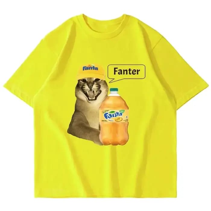 T-shirt décontracté à manches courtes pour femme avec imprimé fantaisie amusant du chat Floppa