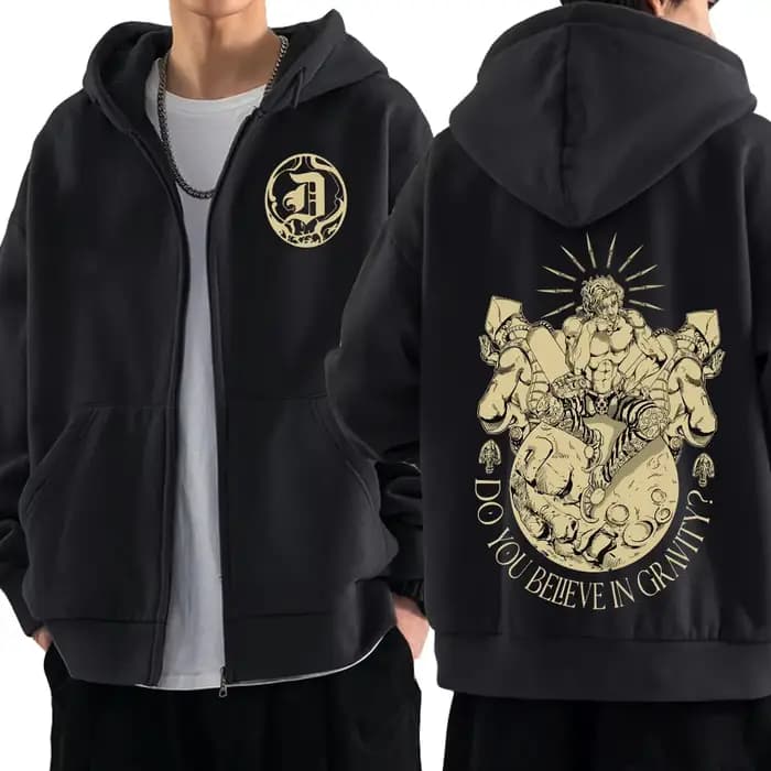 Anime Jojo Bizarre Adventure sweat à capuche avec fermeture éclair Dio Brando Manga