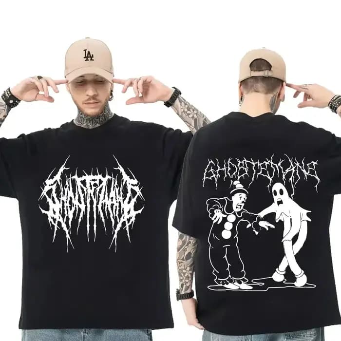 T-shirt imprimé pour hommes et femmes, mode Hip Hop, Metal, Gothic, Rock, ample, streetwear, été, sp