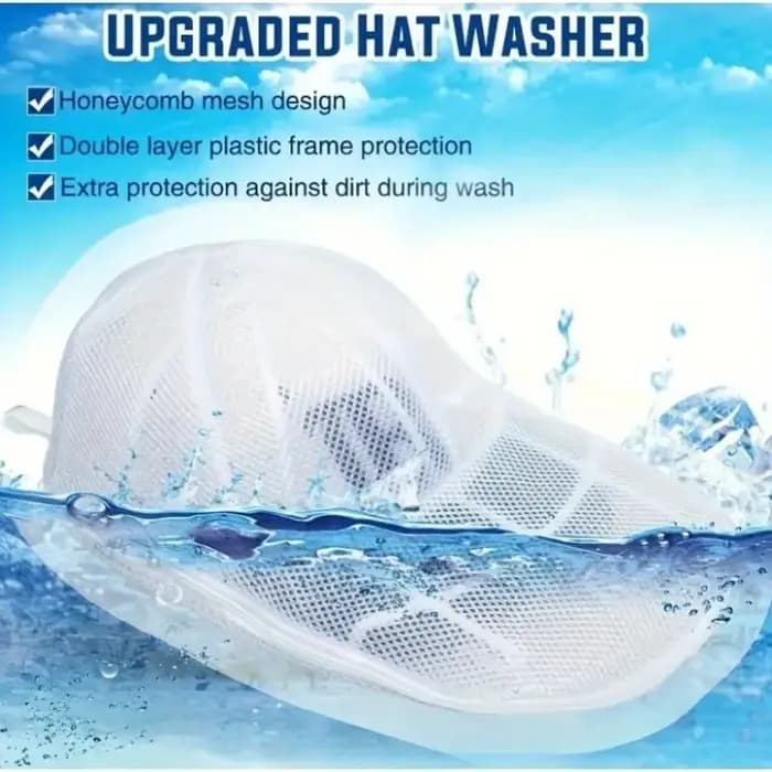 Cage de lavage pour casquettes, nettoyeur de casquettes pour casquettes de baseball, compatible lave-linge ou lave-vaisselle
