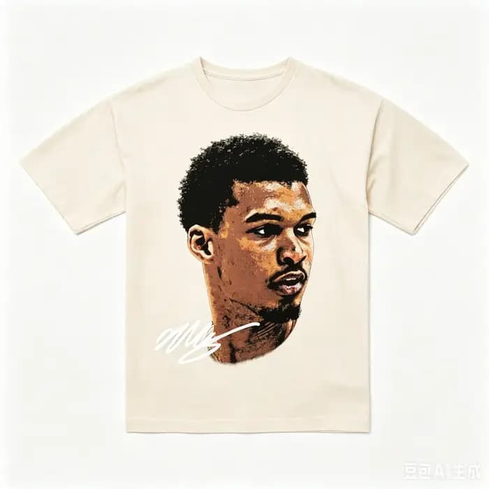 T-shirt Victor Wembanyama Portrait pour hommes et femmes
