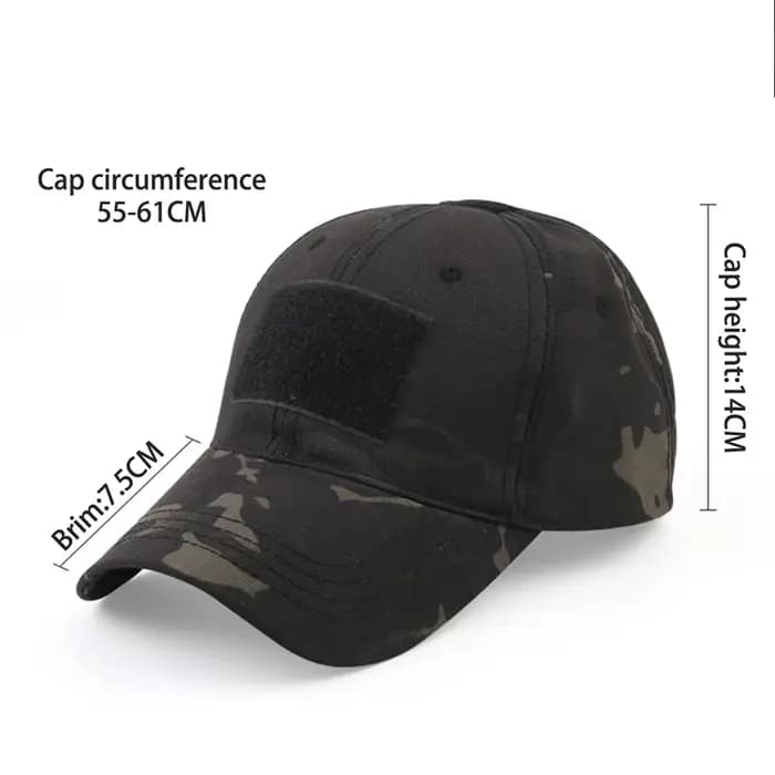 Casquette de baseball camouflage tactique réglable pour homme et femme, idéale pour le paintball, le