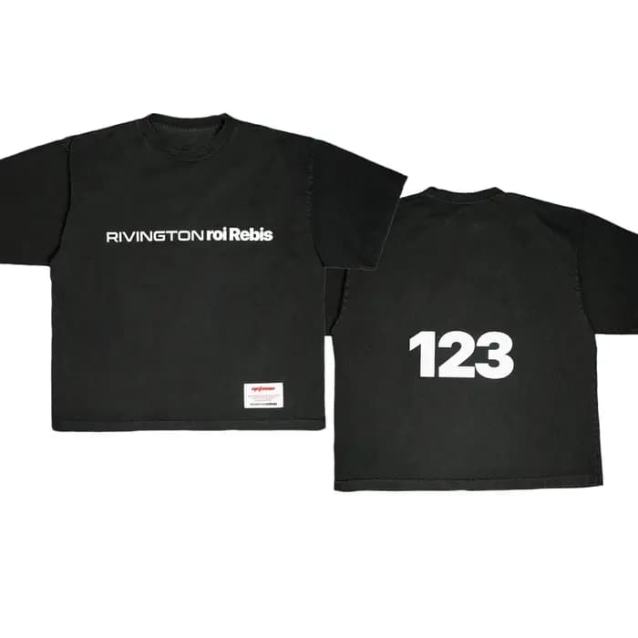 T-shirt RRR123 pour hommes et femmes, meilleure qualité, noir et blanc, RRR-123