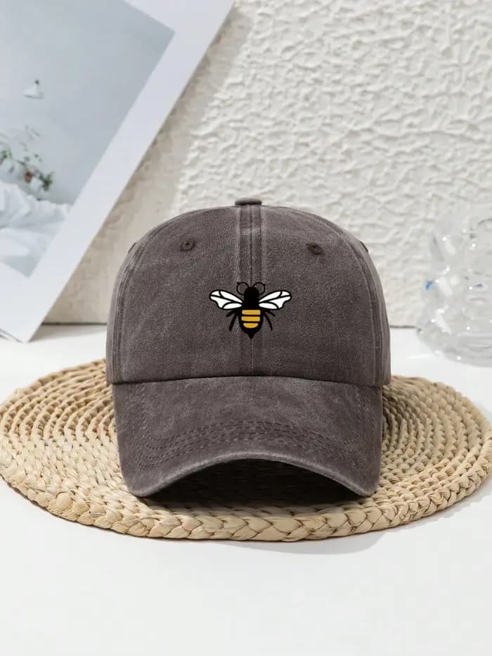 Casquettes de baseball imprimées abeille pour hommes et femmes