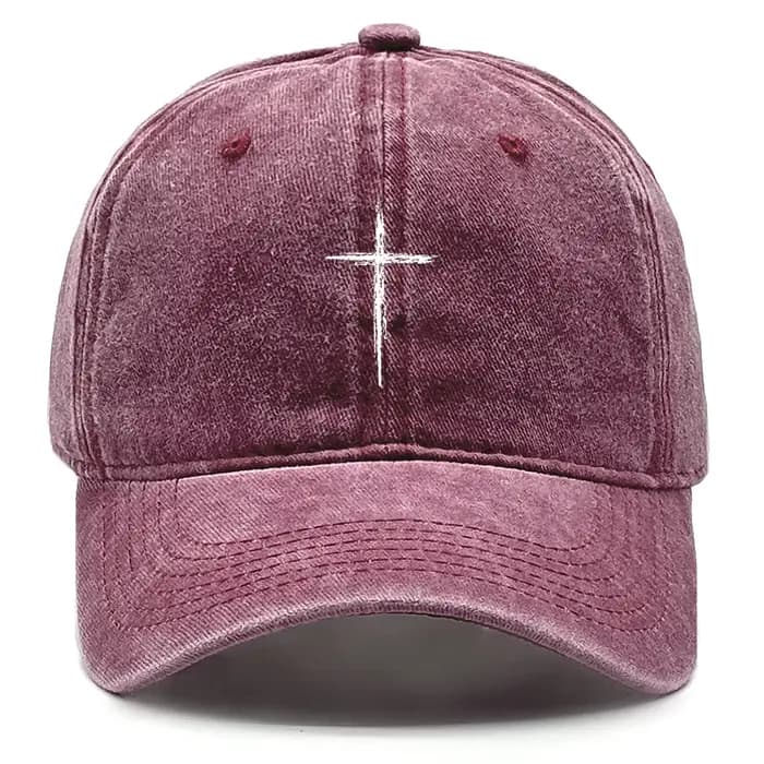Casquette de Baseball croix blanche