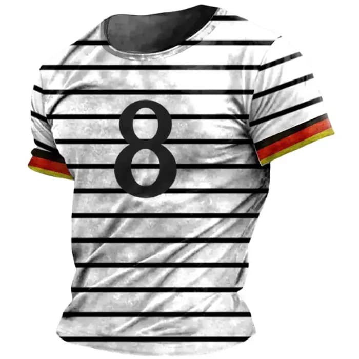 T-Shirt à Manches Courtes et Col Rond pour Homme, Streetwear, Été, 5XL