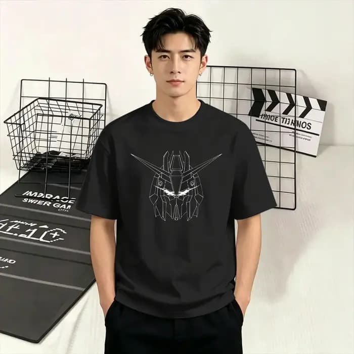 T-shirt Gundam tendance d'été pour hommes