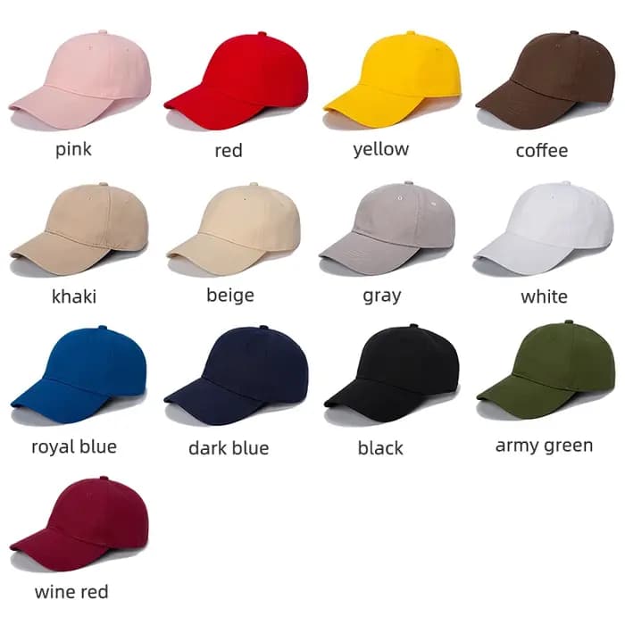Casquette de Baseball en coton personnalisable