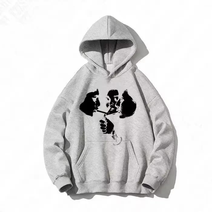 Tendances 2026 : Sweat à Capuche Sportif Homme Style Harajuku Gothique Motif Années 2000