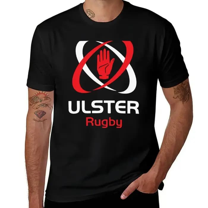 IRFU - T-shirt à manches courtes de sport au design emblématique Ulster Rugby