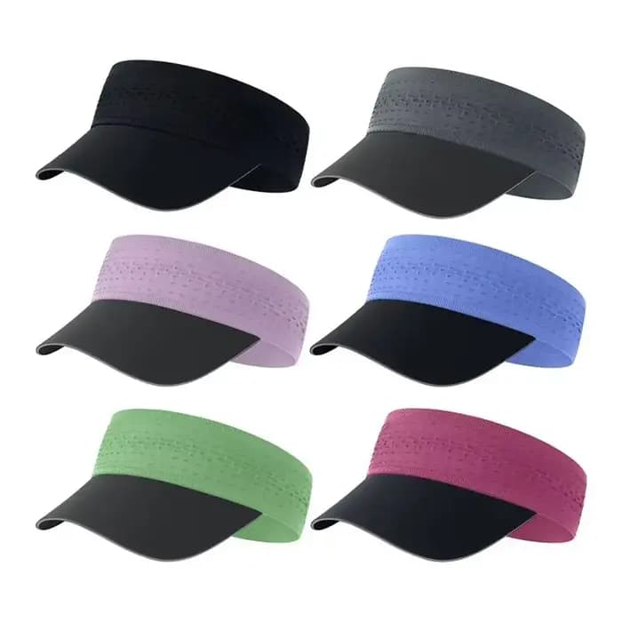 Casquette de sport multicolore à visière ouverte