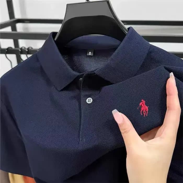 Polo homme imprimé à manches courtes 2026 – Nouvelle collection été, confortable, respirant, décontr