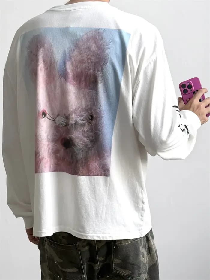 Saint Dirty Bunnies Dirt T-shirt à manches longues pour hommes et femmes