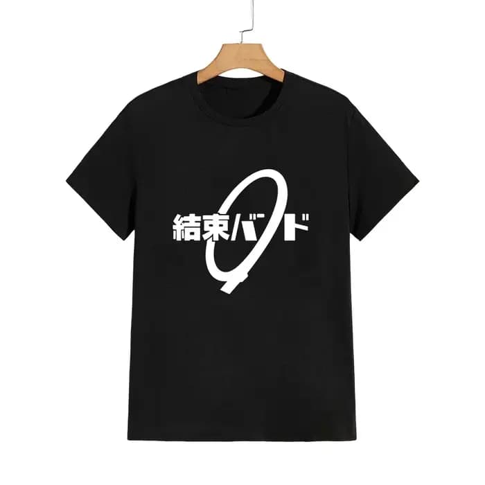 Haute qualité pur coton T-shirt Kessoku bande impression T-shirt hommes femmes quotidien décontracté