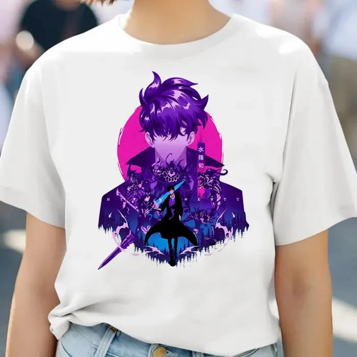 Solo nivellement chemise femmes esthétique graphique université hip hop t-shirt classique années 80