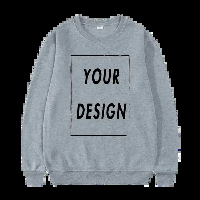 Sweat-shirt unisexe sans chapeau, personnalisé avec votre Logo, col rond, à la mode, décontracté, po
