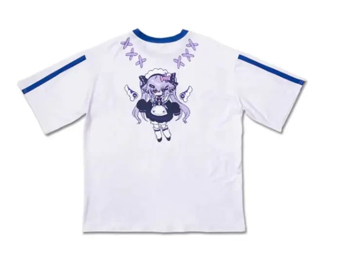 T-shirt Anime violet pour filles et enfants