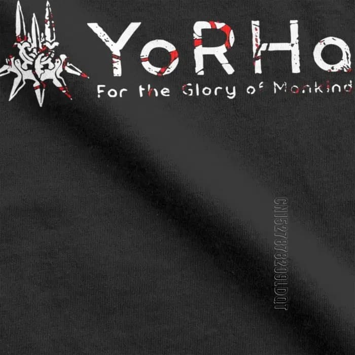 NieR Automata YoRHa hommes T-Shirt 2B jeu Vintage T-Shirt homme T-Shirt col rond T-Shirt 100% coton vêtements de fête