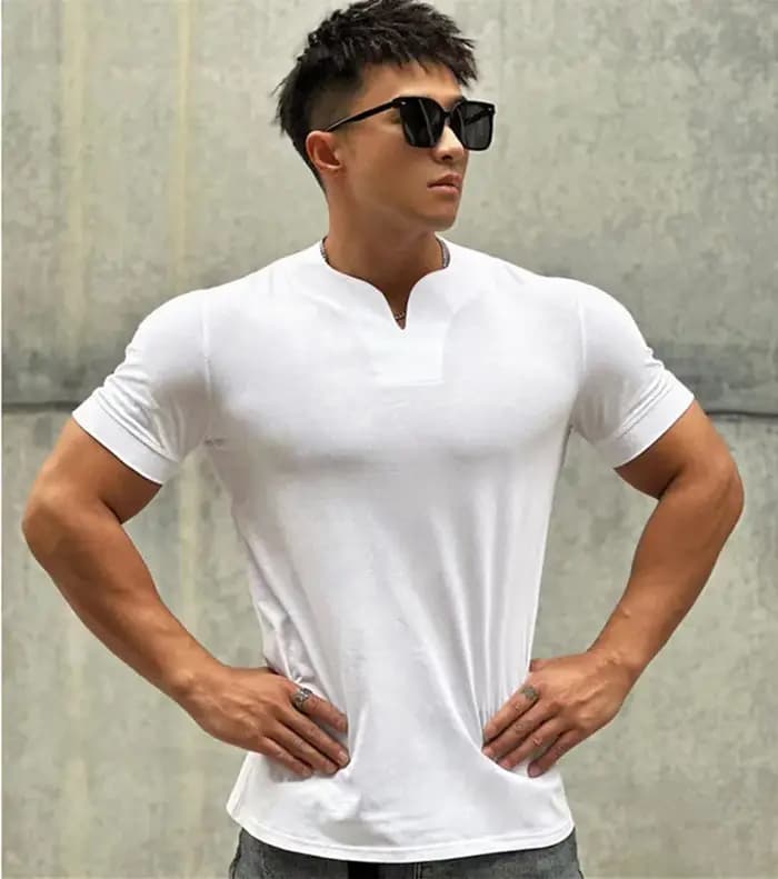 T-shirt de sport imprimé d'été pour hommes