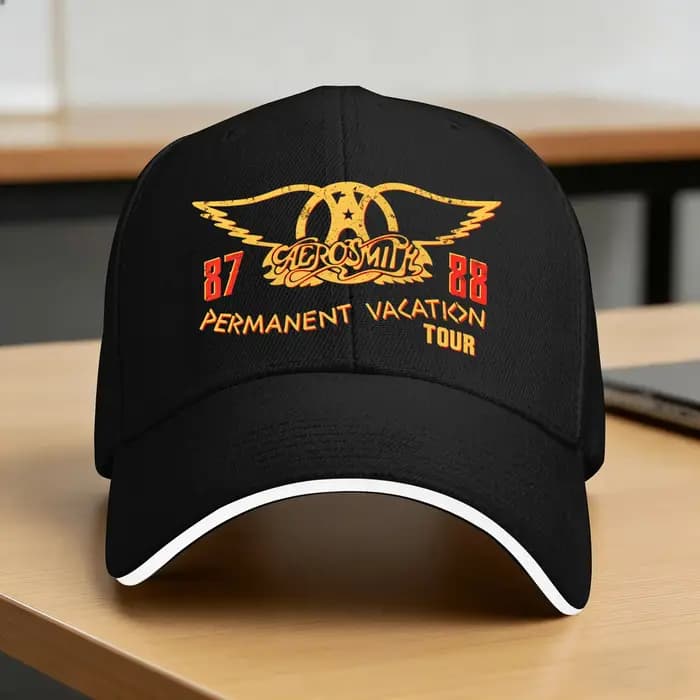 Casquette de baseball Aerosmith Permanent Vacation Tour '87-88