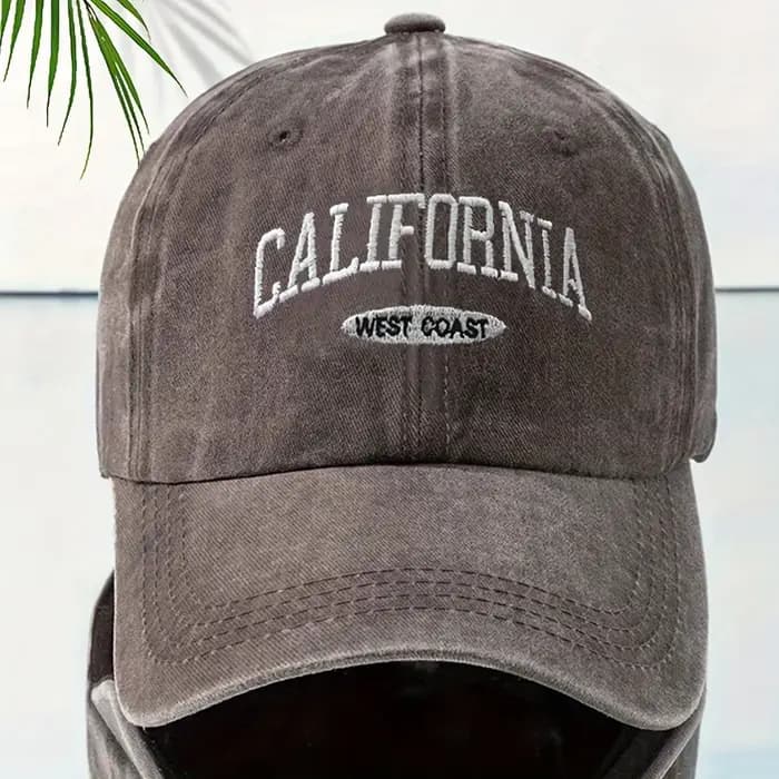 Casquette de Baseball Vintage avec lettrage de la côte ouest de californie