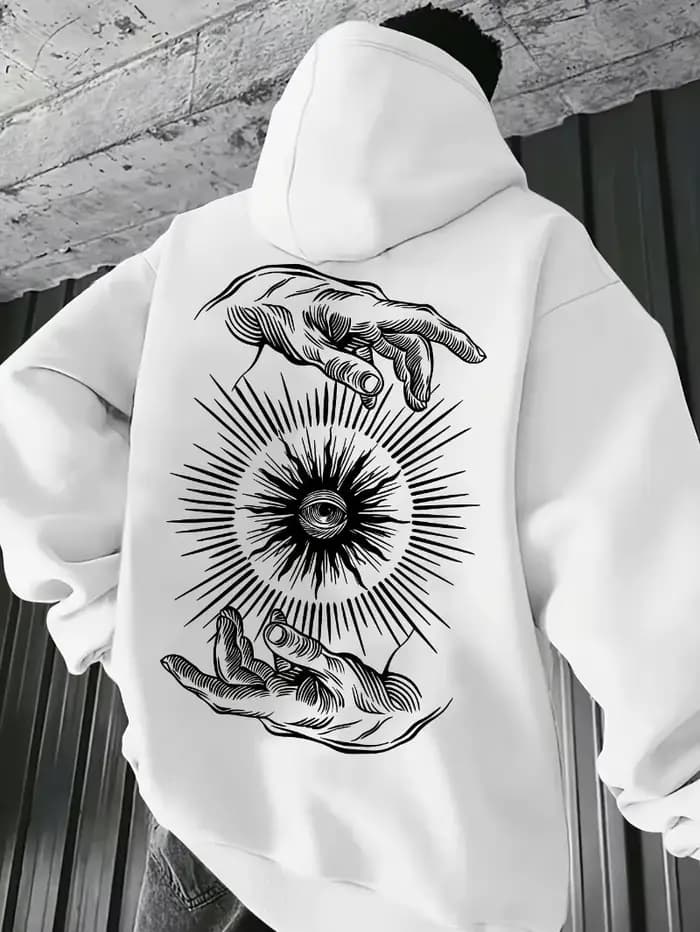 Sweat-shirt à capuche personnalisé à thème sombre pour hommes