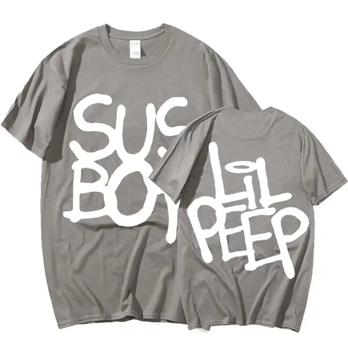 Lil Peep Sus Boy rose graphique T-Shirt hommes Cool Hip Hop rappeur
