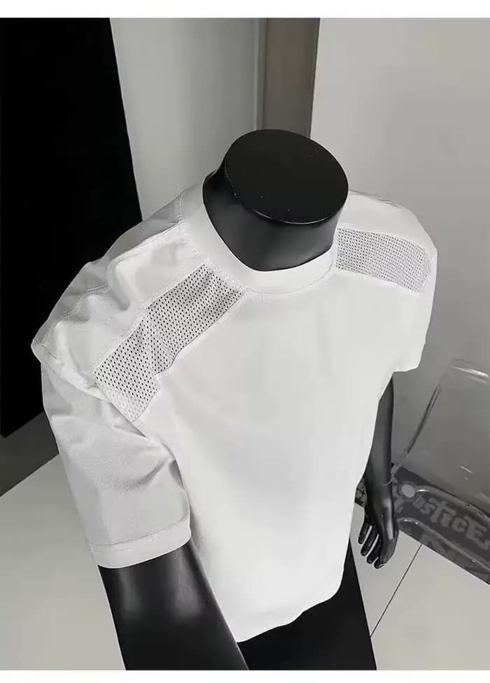 T-shirt déstructuré à coupe épaules tombantes style américain