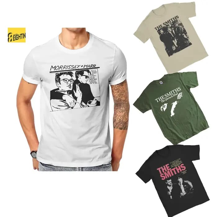 T-Shirt à Manches Courtes et Col Rond en Pur Coton pour Homme