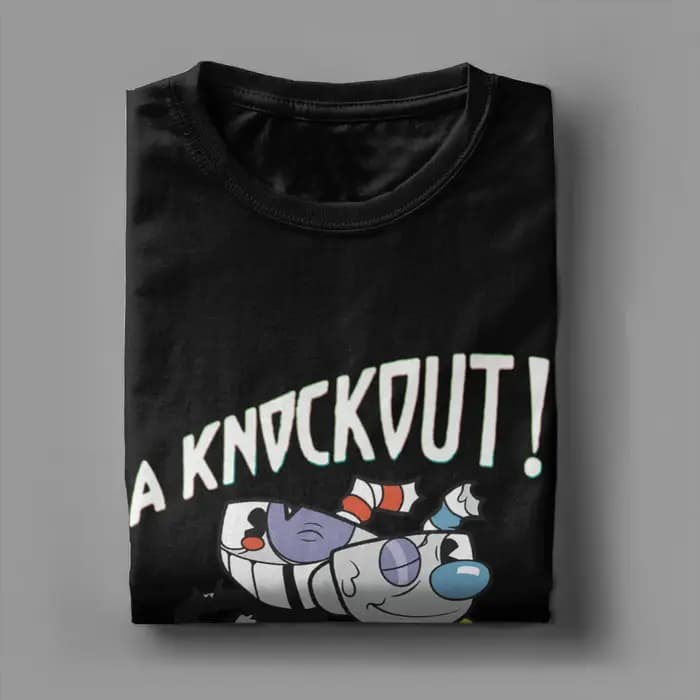 Knockout Cuphead t-shirt pour hommes