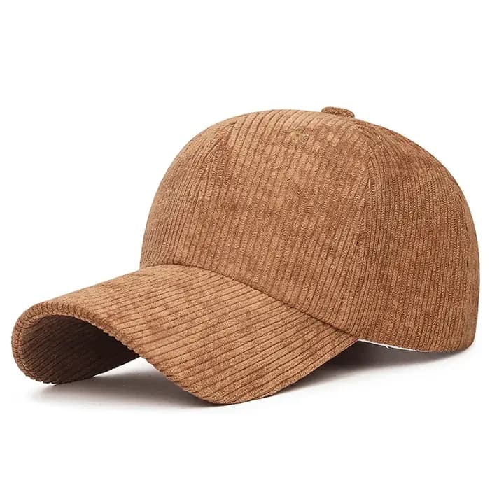 Casquette de baseball en velours côtelé – Snapback réglable