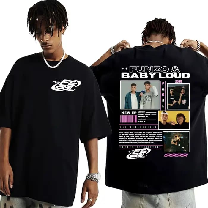 T-shirt unisexe Punk Hip Hop Streetwear