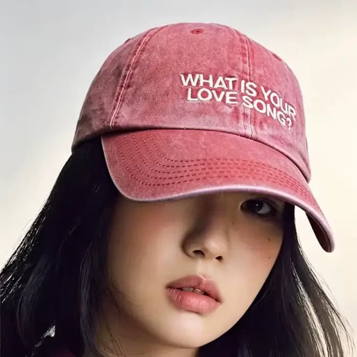 Nouvelle Casquette Kpop What Is Your /'Love Song Same en tricot brodé, Casquette de concert de tournée mondiale, Casquette de baseball tendance pour femmes et hommes, pour l'extérieur