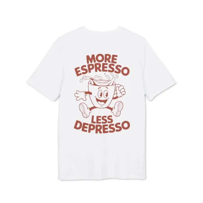 Citations intéressantes de chemises pour passionnés de café, manches courtes d'été en pur coton pour