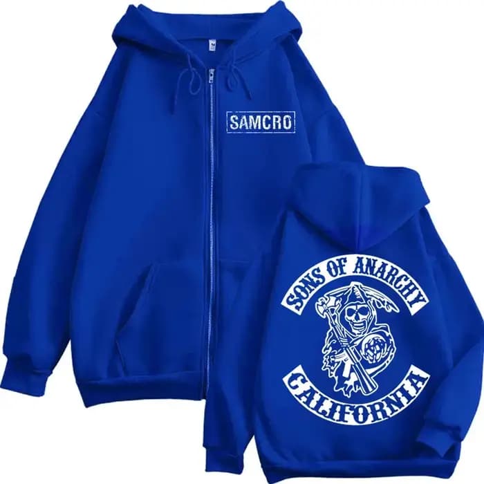 Nouveau sweat à capuche imprimé double face Sons of Anarchy 2025 pour hommes et femmes