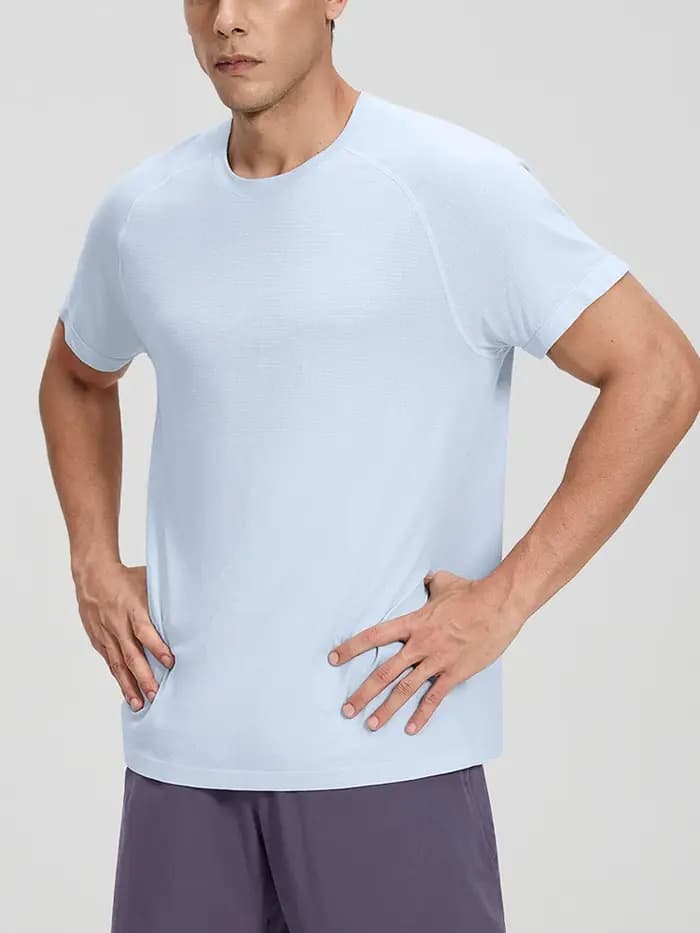 VITALINOVO T-shirt de sport pour homme à manches courtes