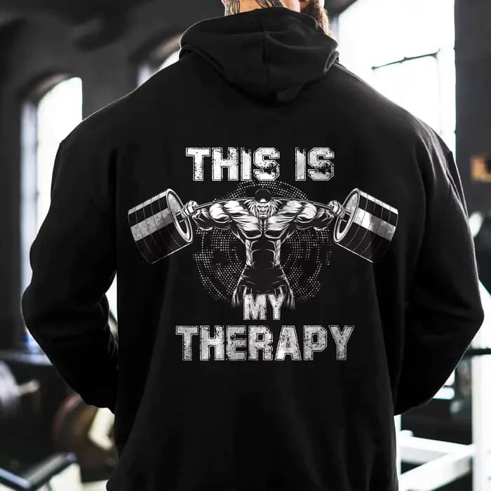 C'est mon motif de thérapie à capuche pour hommes automne hiver nouveaux sweats