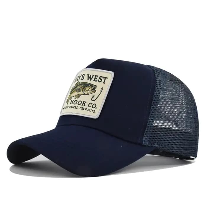 Casquette de camionneur - Casquette rétro à fermeture snapback pour hommes et femmes - Panneau ajustable à fermeture snap, dos en maille, visière incurvée
