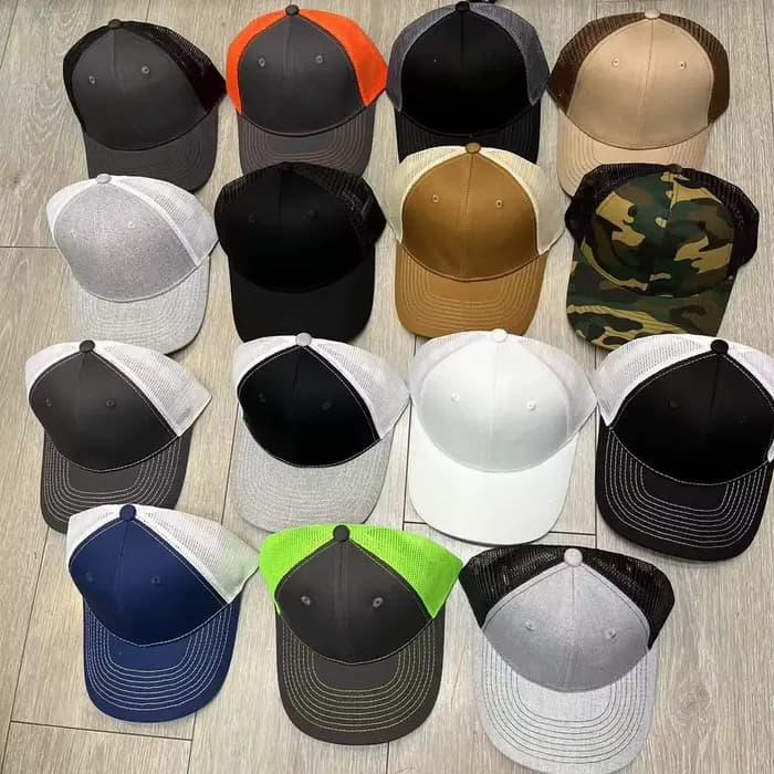 Richardson-Casquette de camionneur en maille vierge pour hommes