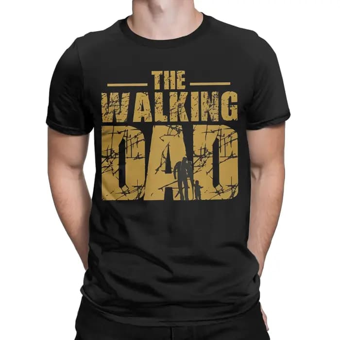 Hommes T-Shirts le marche papa Vintage 100% coton t-shirt à manches courtes fête des pères t-shirt c