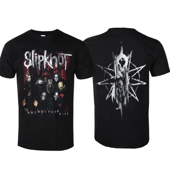 Slipknot - T-shirt en coton avec motif artistique du groupe WANYK - T-shirt décontracté et tendance pour hommes et femmes