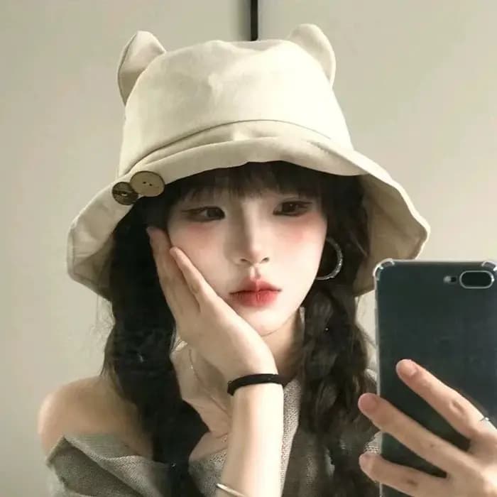 NOUVEAU ! Chapeau de pêcheur pour femme à motif dessin animé