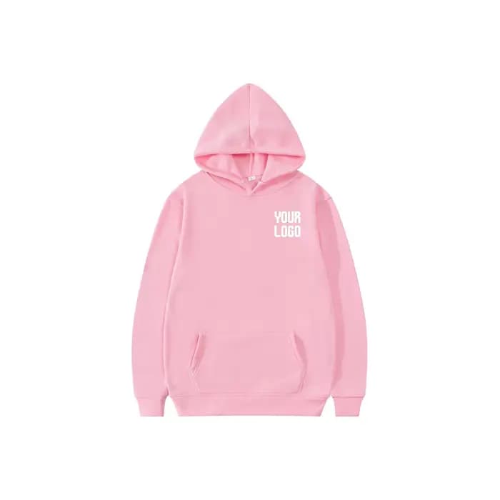 Hoodie uni avec poche | Modèle de texte personnalisable | Adapté aux hommes et aux femmes