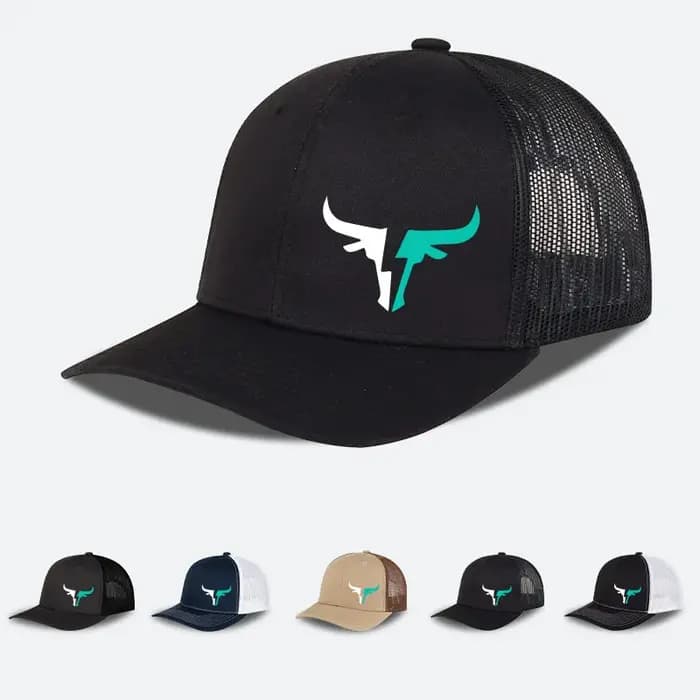 Casquette en maille imprimée avec logo Bulls
