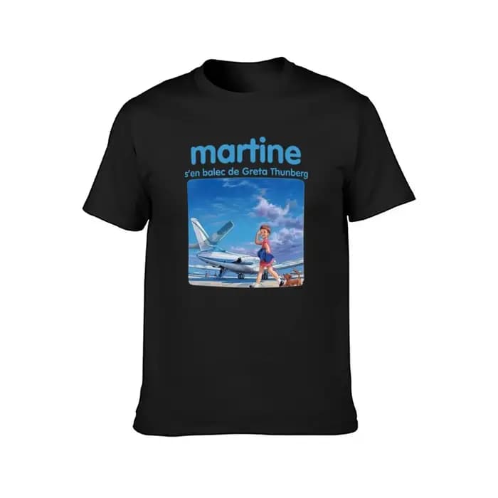 Martine se débarrasse de Greta Thunberg T-shirt graphique pour homme