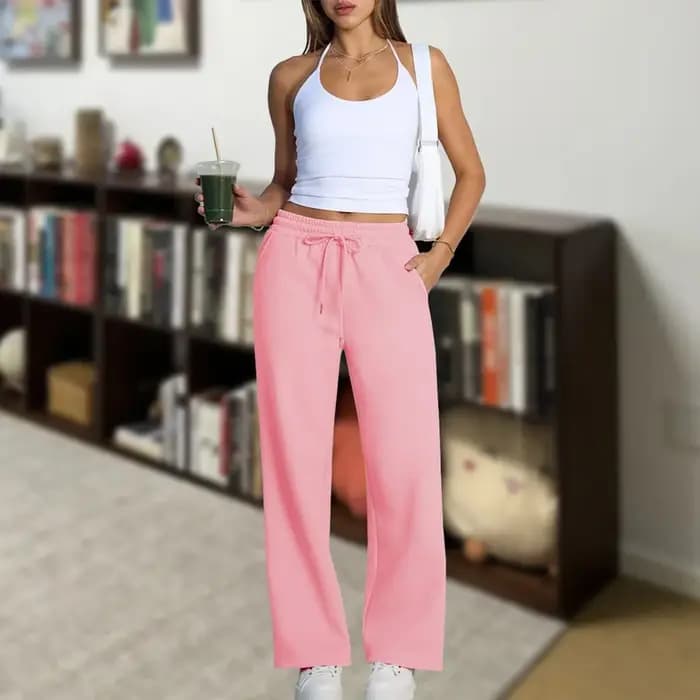 Pantalon de jogging droit pour femme