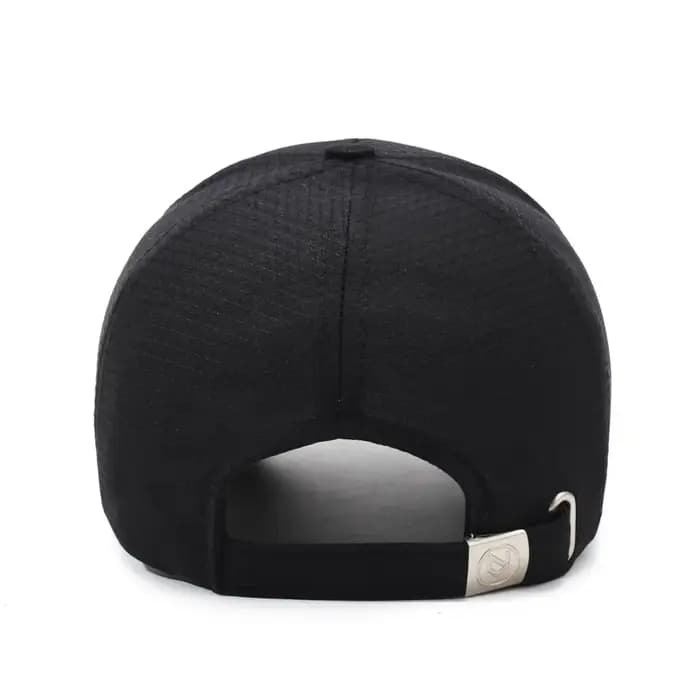 Casquette d'été noire respirante pour hommes