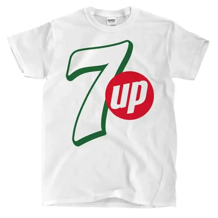 7 UP LOGO VINTAGE - T-shirt blanc
