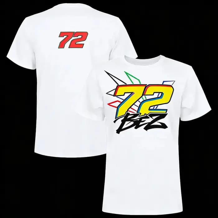 T-shirt surdimensionné MotoGP 72 Bez Vr46 pour les fans de course moto